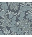 2970-26140 - Butterfield Blue Floral Wallpaper- by A Street