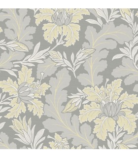 2970-26142 - Butterfield Light Grey Floral Wallpaper- by A Street