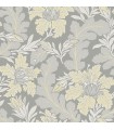 2970-26142 - Butterfield Light Grey Floral Wallpaper- by A Street