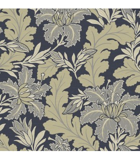 2970-26141 - Butterfield Navy Floral Wallpaper- by A Street
