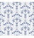 2970-26148 - Dard Blue Tulip Ogee Wallpaper- by A Street
