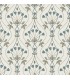 2970-26145 - Dard Teal Tulip Ogee Wallpaper- by A Street