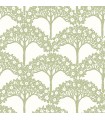 2970-26114 - Dawson Green Magnolia Tree Wallpaper- by A Street