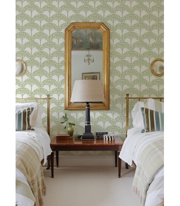 2970-26114 - Dawson Green Magnolia Tree Wallpaper- by A Street