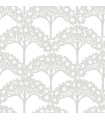 2970-26110 - Dawson Light Grey Magnolia Tree Wallpaper- by A Street