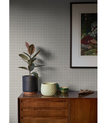 2970-26135 - Larsson Grey Ogee Wallpaper- by A Street