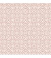 2970-26138 - Larsson Pink Ogee Wallpaper- by A Street