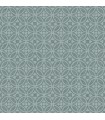 2970-26133 - Larsson Teal Ogee Wallpaper- by A Street
