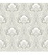 2970-26149 - Mucha Off White Botanical Ogee Wallpaper- by A Street