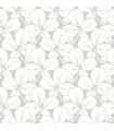2970-26107 - Robert Light Grey Clover Wallpaper- by A Street