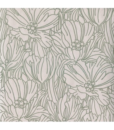 2970-87355 - Selwyn Flock Sage Floral Wallpaper- by A Street