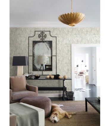 2970-87355 - Selwyn Flock Sage Floral Wallpaper- by A Street