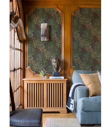 2970-13902 - Sumner Black Woodland Botanical Wallpaper- by A Street