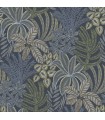 2970-13904 - Sumner Navy Woodland Botanical Wallpaper- by A Street