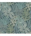 2970-13901 - Sumner Teal Woodland Botanical Wallpaper- by A Street
