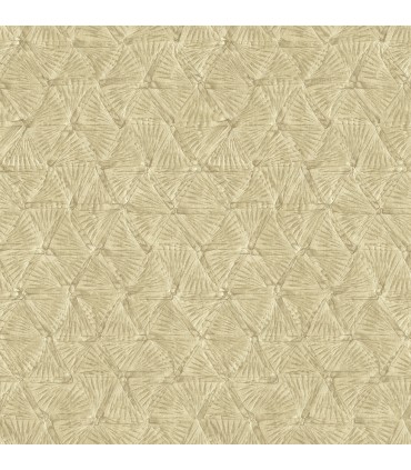 2970-26119 - Wright Gold Textured Triangle Wallpaper- by A Street