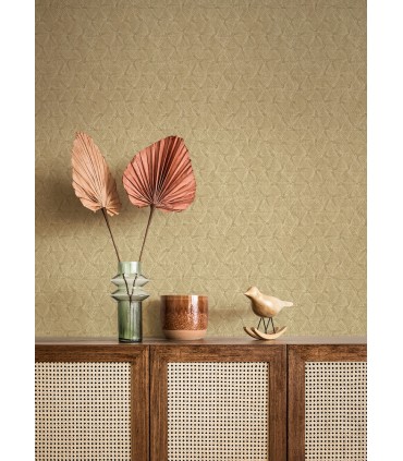 2970-26119 - Wright Gold Textured Triangle Wallpaper- by A Street