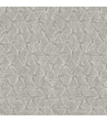 2970-26115 - Wright Pewter Textured Triangle Wallpaper- by A Street