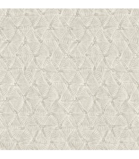 2970-26117 - Platinum Textured Triangle Wallpaper- by A Street