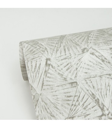 2970-26117 - Platinum Textured Triangle Wallpaper- by A Street