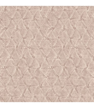 2970-26118 - Rose Gold Textured Triangle Wallpaper- by A Street
