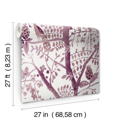 BO6631 - Peacock Block Print Wallpaper by Boho Luxe/York