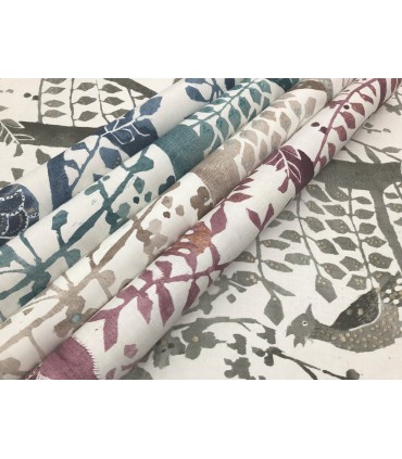 BO6632 - Peacock Block Print Wallpaper by Boho Luxe/York