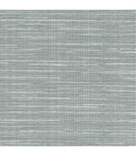 2984-8017 - Bay Ridge Blue Faux Grasscloth Wallpaper-Warner XI