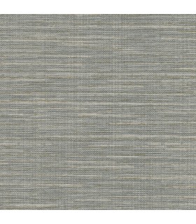 2984-8016 - Bay Ridge Grey Faux Grasscloth Wallpaper-Warner XI