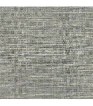 2984-8016 - Bay Ridge Grey Faux Grasscloth Wallpaper-Warner XI