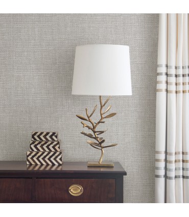 2984-8026 - Bohemian Bling Grey Basketweave Wallpaper-Warner XI