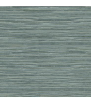 2984-40902 - Bondi Teal Grasscloth Texture Wallpaper-Warner XI