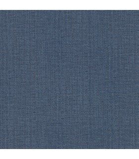 2984-50612 - Claremont Indigo Faux Grasscloth Wallpaper-Warner XI