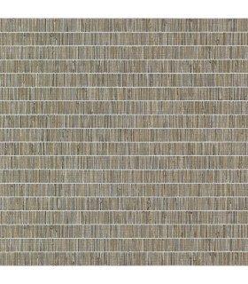 2984-70018 - Luz Brown Faux Grasscloth Wallpaper-Warner XI