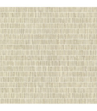 2984-70007 - Luz Taupe Faux Grasscloth Wallpaper-Warner XI