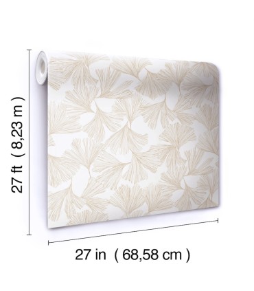 DD3741 - Ginkgo Toss Wallpaper- Dazzling Dimensions 2