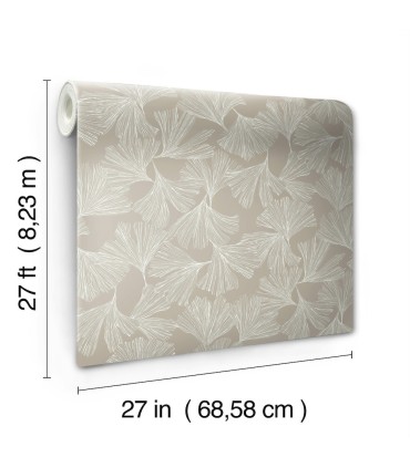 DD3746 - Ginkgo Toss Wallpaper- Dazzling Dimensions 2