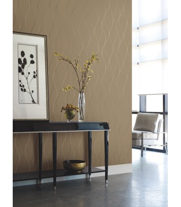 Y6201406 - Wavy Stripe Wallpaper- Dazzling Dimensions 2