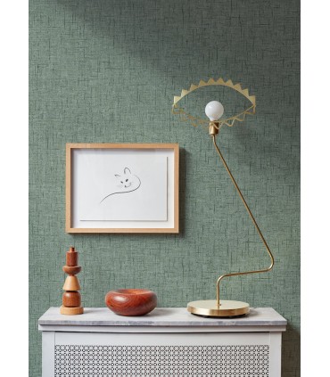 2973-90911 - Bentley Green Faux Linen Wallpaper by A Street