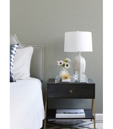 2973-90915 - Bentley Grey Faux Linen Wallpaper by A Street