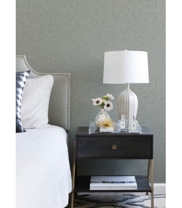 2973-90914 - Bentley Slate Faux Linen Wallpaper by A Street