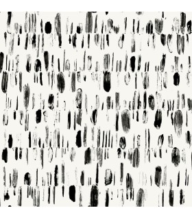 2973-90201 - Dwell Black Brushstrokes Wallpaper by A Street
