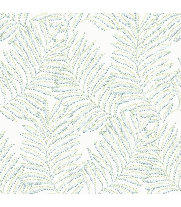 2973-90501 - Finnley Green Inked Fern Wallpaper by A Street