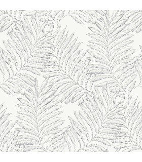2973-90505 - Finnley Grey Inked Fern Wallpaper by A Street