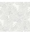 2973-90505 - Finnley Grey Inked Fern Wallpaper by A Street