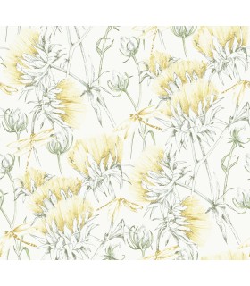 2973-90404 - Mariell Gold Dragonfly Wallpaper by A Street