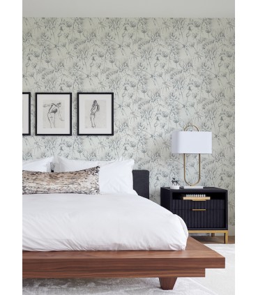 2973-90402 - Mariell Grey Dragonfly Wallpaper by A Street