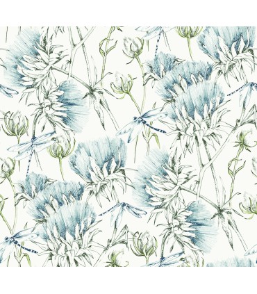 2973-90401 - Mariell Teal Dragonfly Wallpaper by A Street