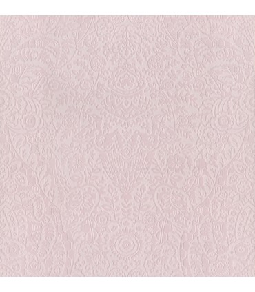 2973-87368 - Maris Pink Flock Damask Wallpaper by A Street