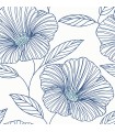 2973-91135 - Mythic Blue Floral Wallpaper by A Street